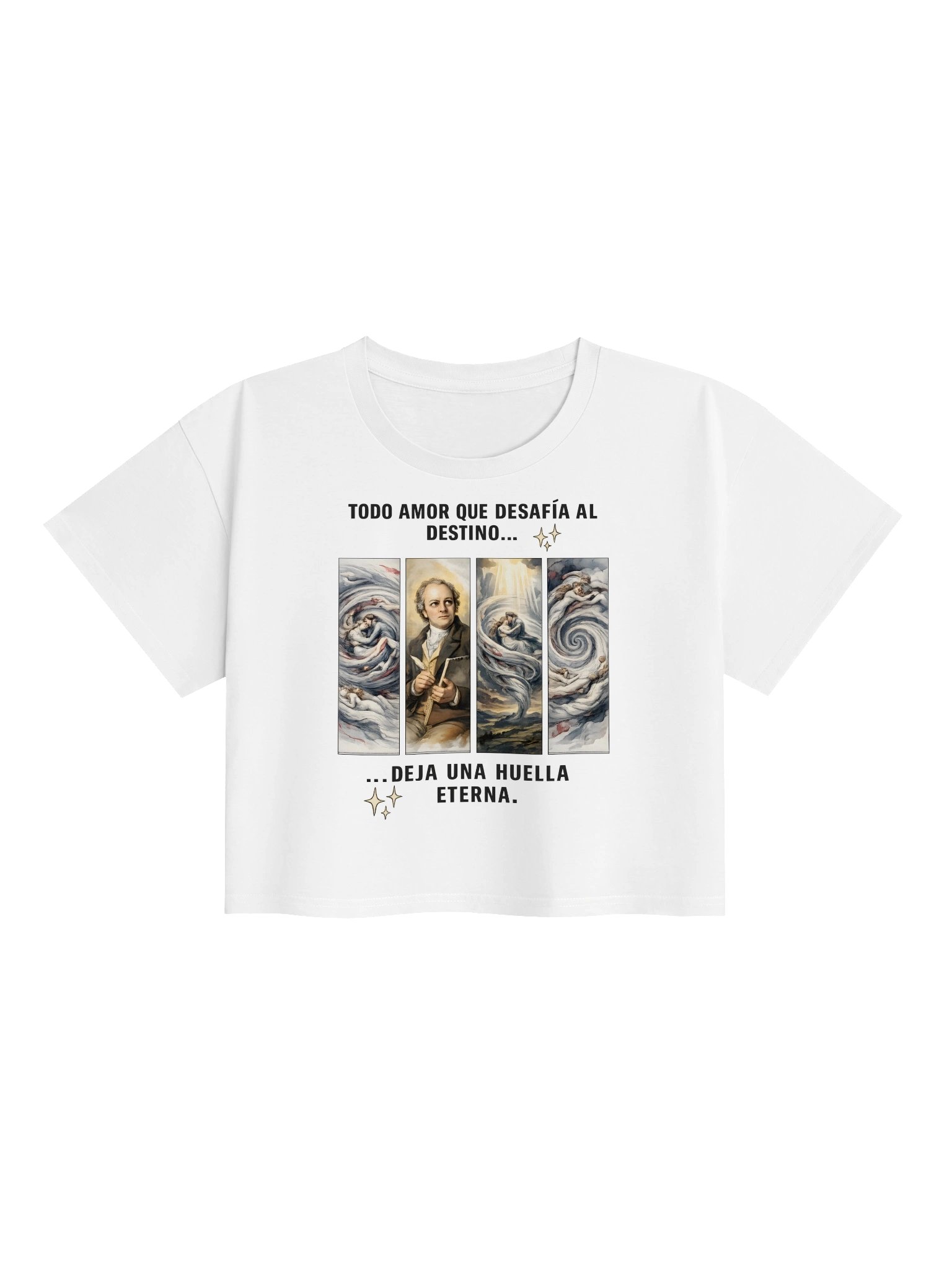 Amor Eterno | Camiseta Crop Top de Arte Vintage product image (1)