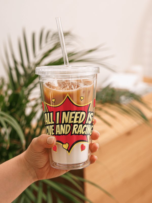 Love & Racing Double Wall Tumbler product image (1)
