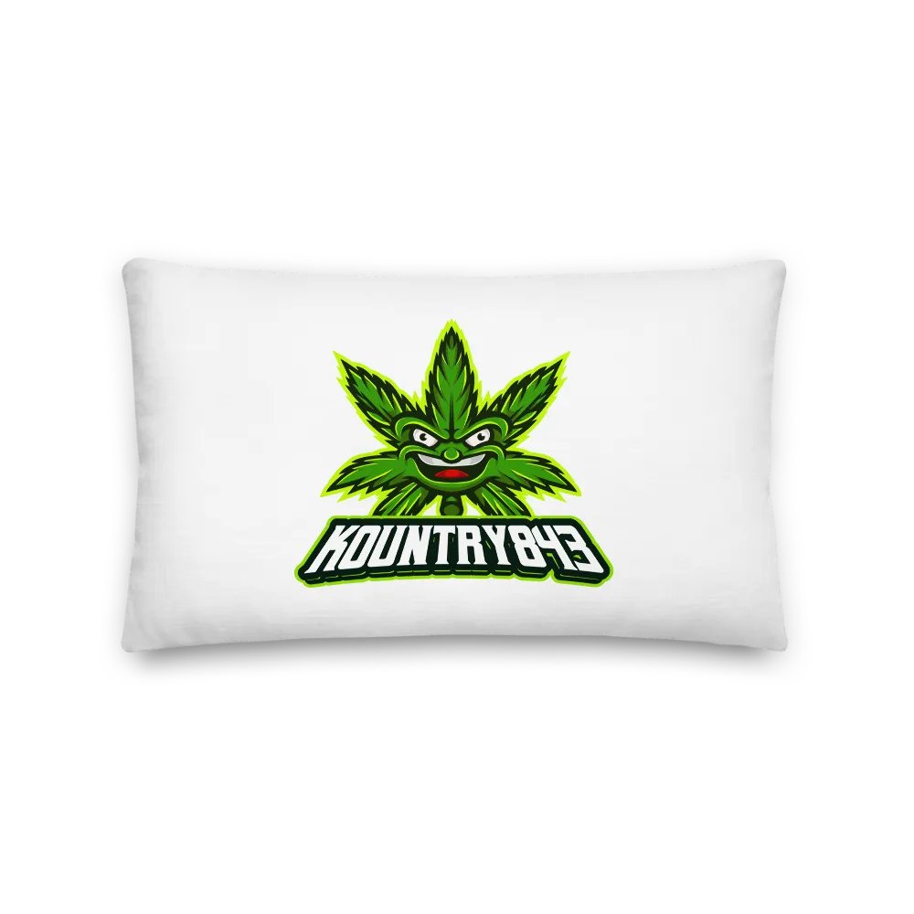 Kountry Cannabis Logo Throw Pillow product image (1)