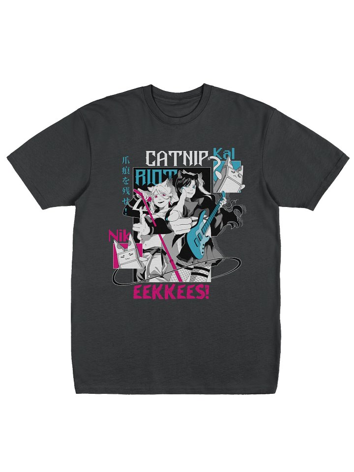 "CATNIP RIOT" Heavyweight Tee [BLACK VARIANT] product image (1)