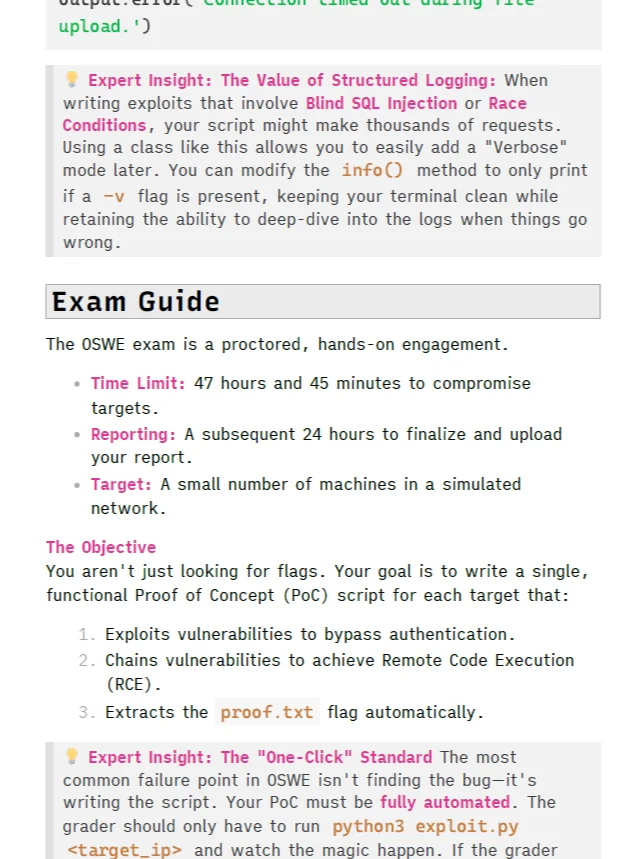 Offensive Security Web Expert (OSWE) Study Notes (Unofficial) and Burp Suite Guide product image (2)