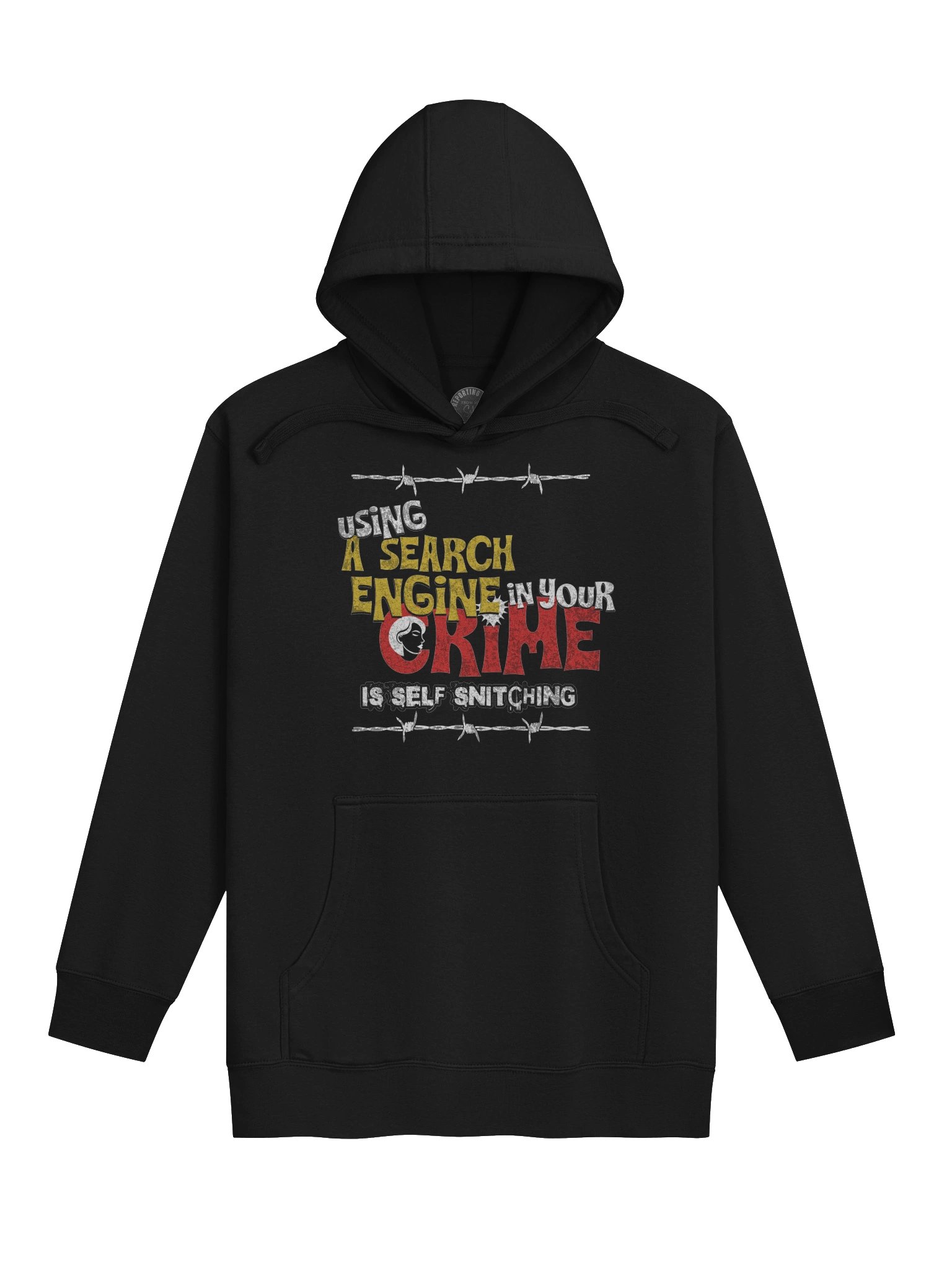 Search Engine Crime Self Snitching Premium Unisex Hoodie product image (1)