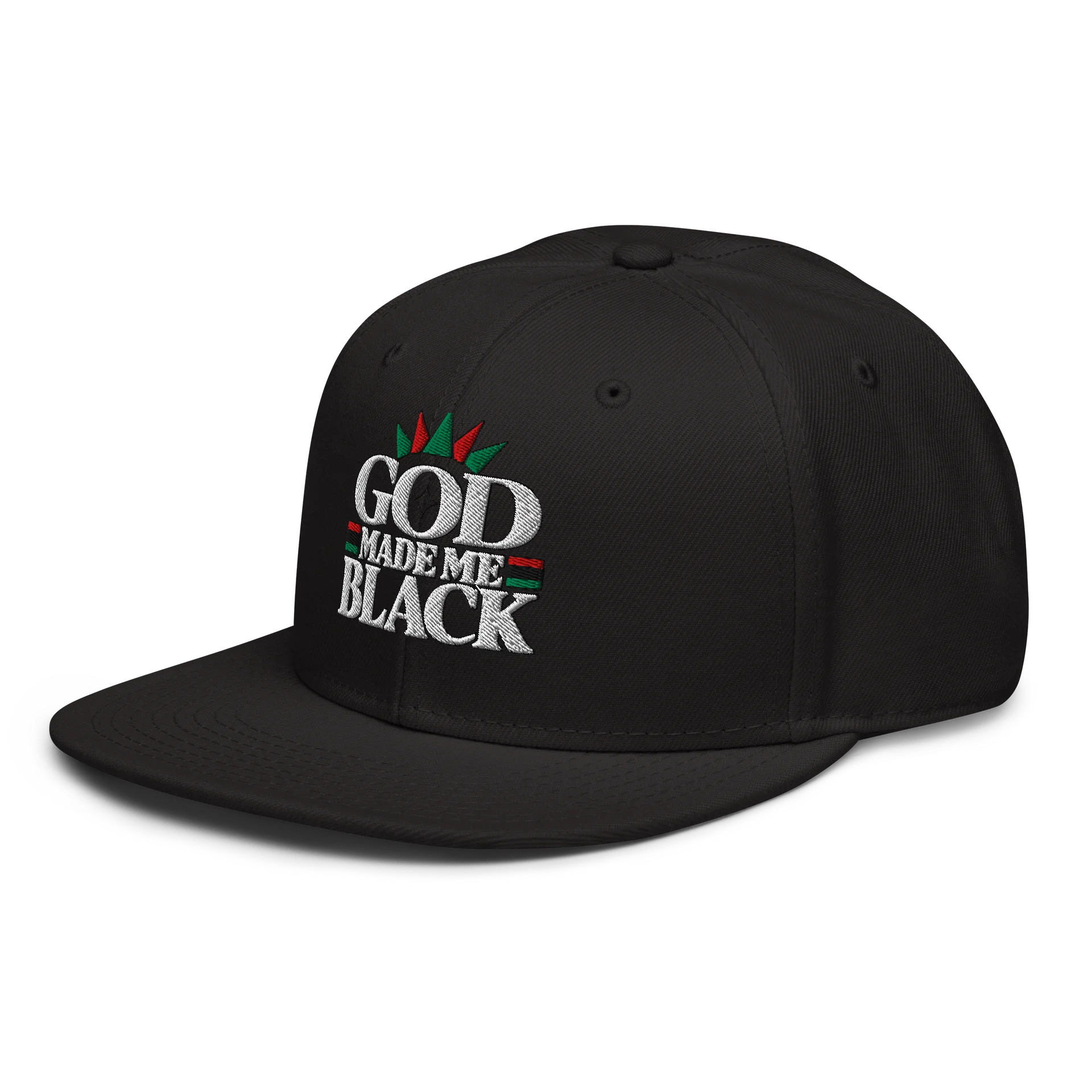 God Made Me Black Logo Hat product image (3)