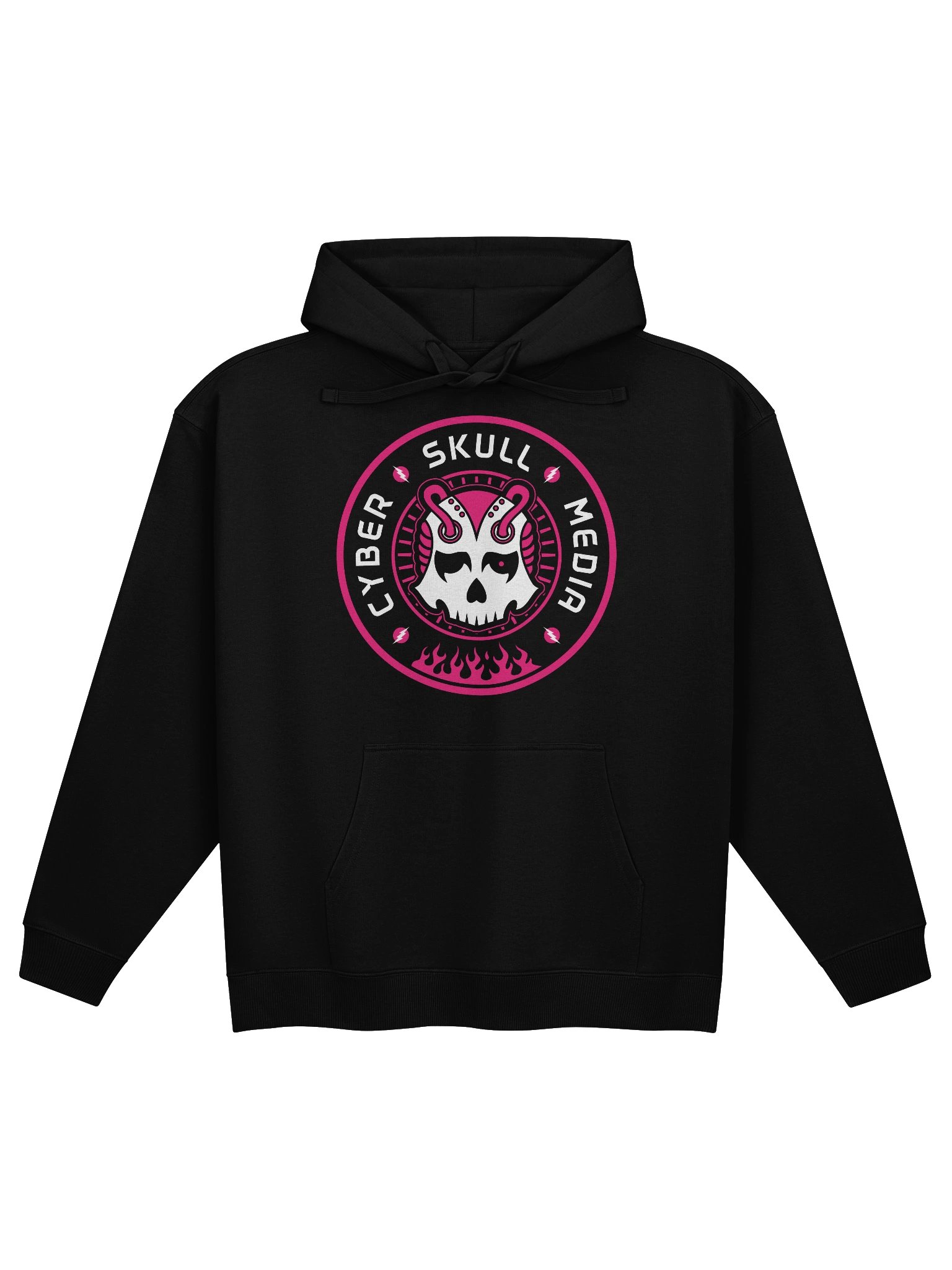 Cyber Skull Media Logo Hoodie | Pink (Premium) product image (1)