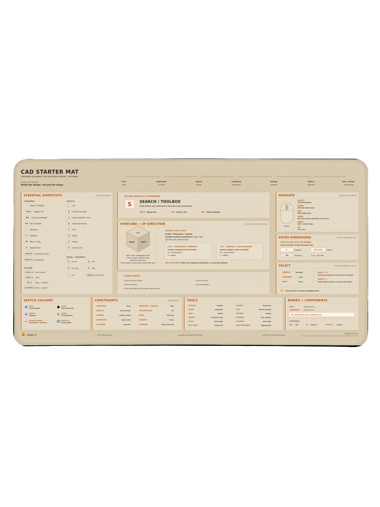 CAD Starter Mat - Sandstone Mode product image (1)