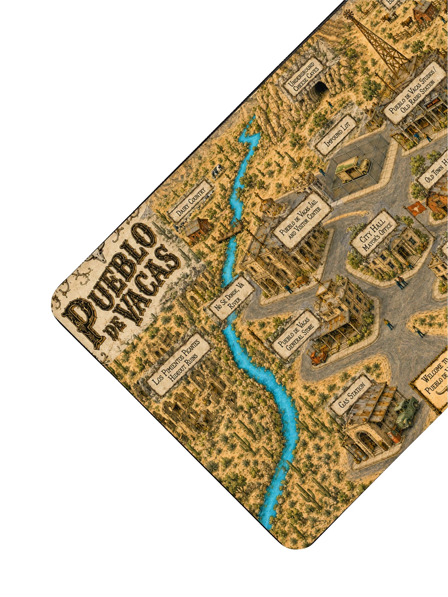 Pueblo de Vacas Map: The Desk Mat product image (3)