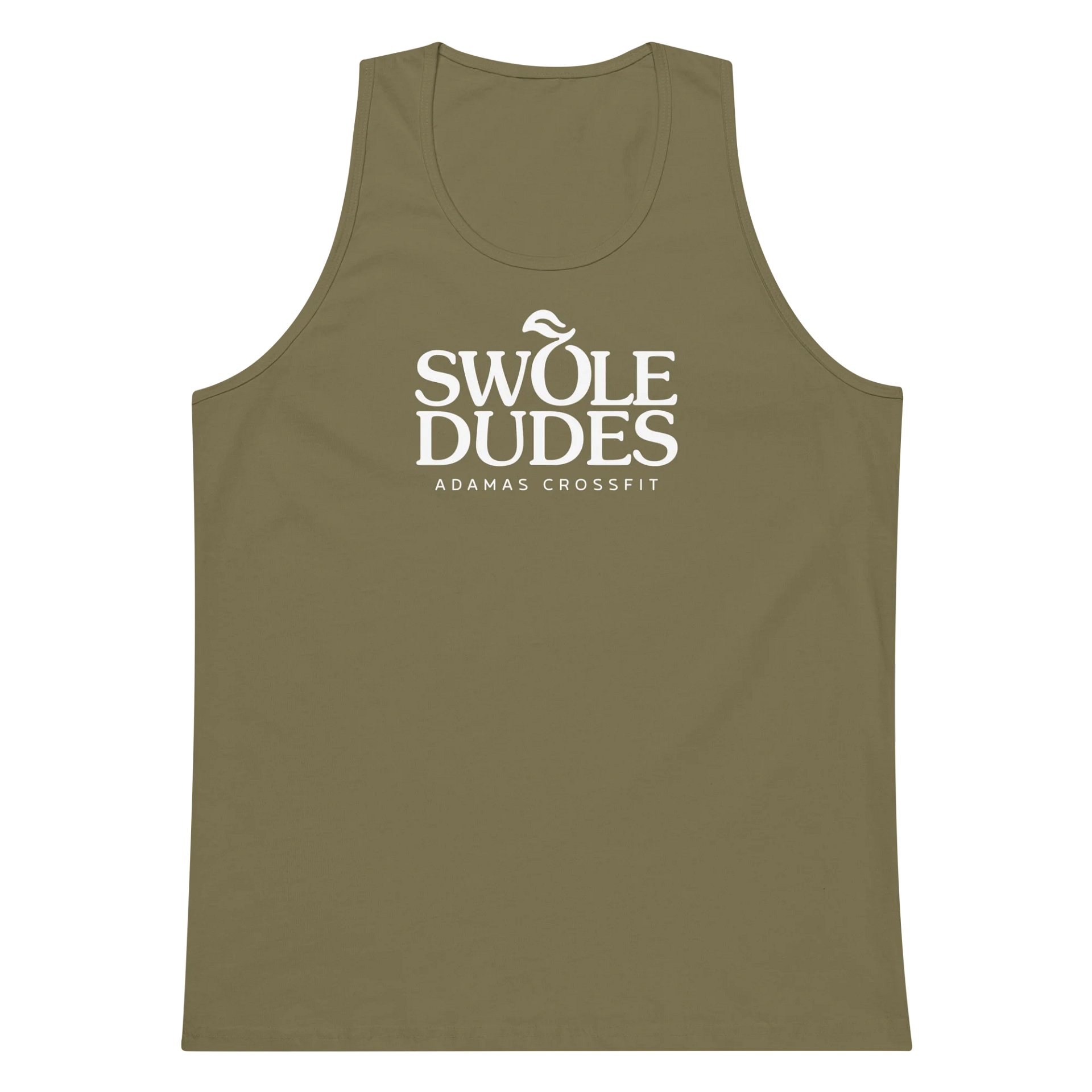 Swole Dudes Military Green Tank product image (5)