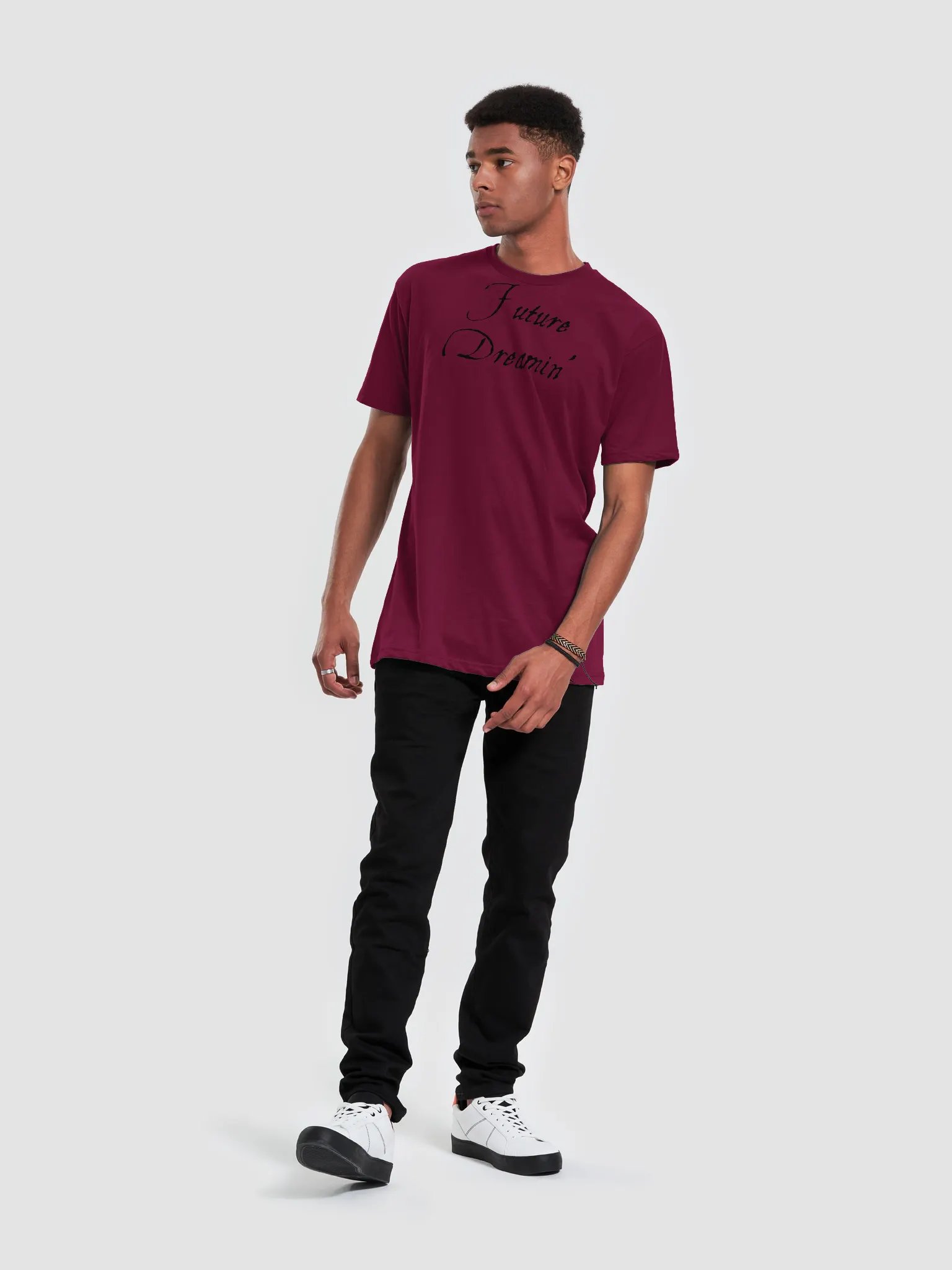 Future Dreamin' Unisex Soft T-Shirt with Black Letters | Fancy Text Merch Soft Tee product image (72)