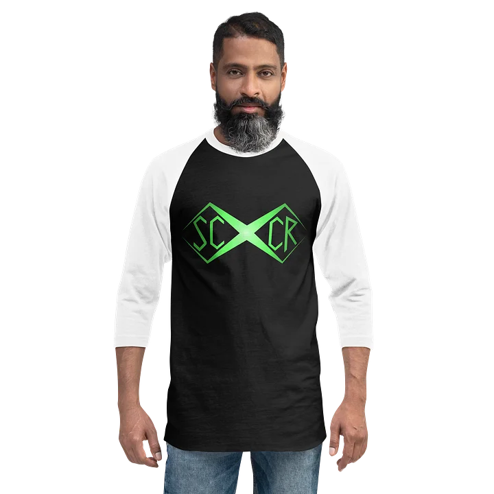 Green X Baseball Raglan product image (2)