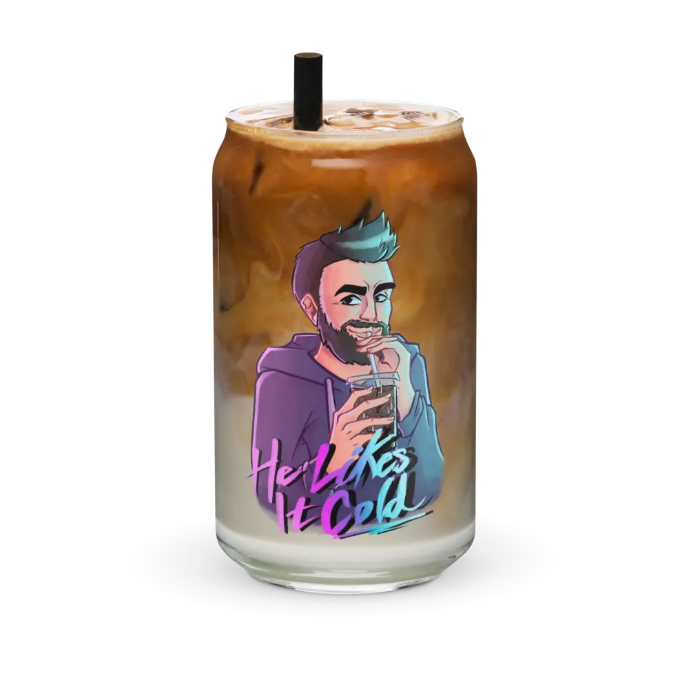He Likes It Cold Can Glass product image (7)