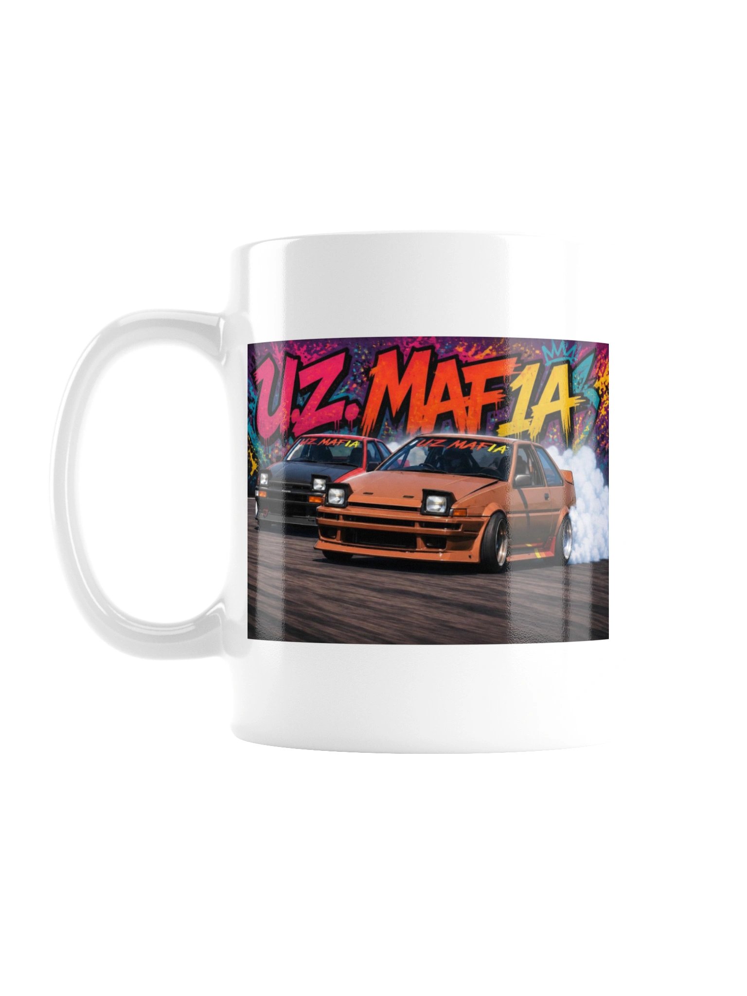 UZ Mafia Graffiti White Coffee Cups product image (1)