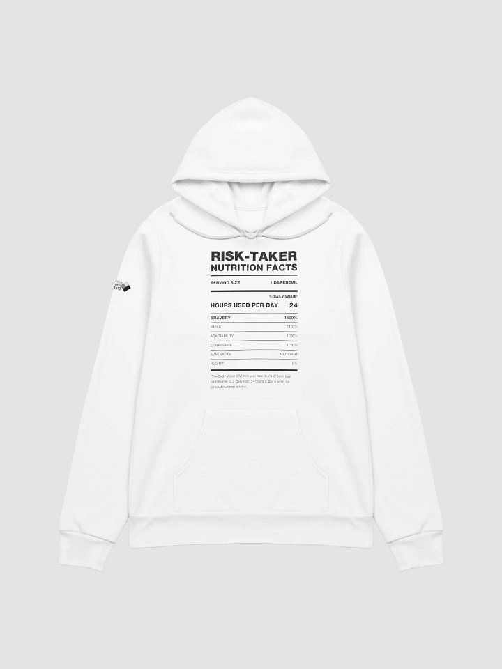 RISK-TAKER Nutrition Facts Comfort Hoodie product image (2)