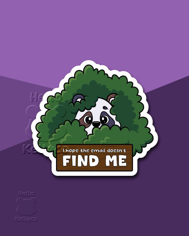 I Hope The Email Doesn't Find Me - Office Humor Vinyl Sticker product image (1)