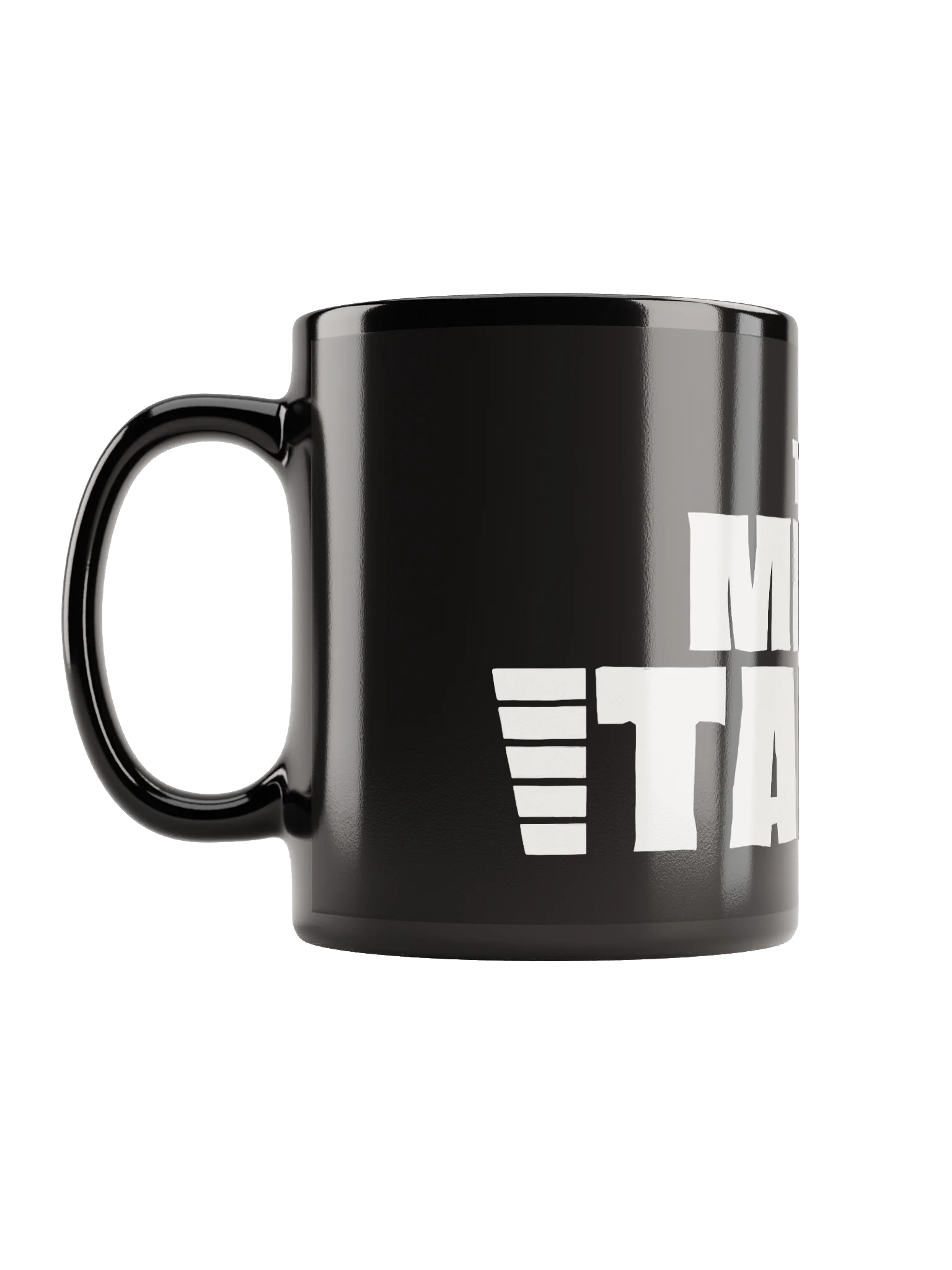 Black Mug with White TMT Banner product image (12)