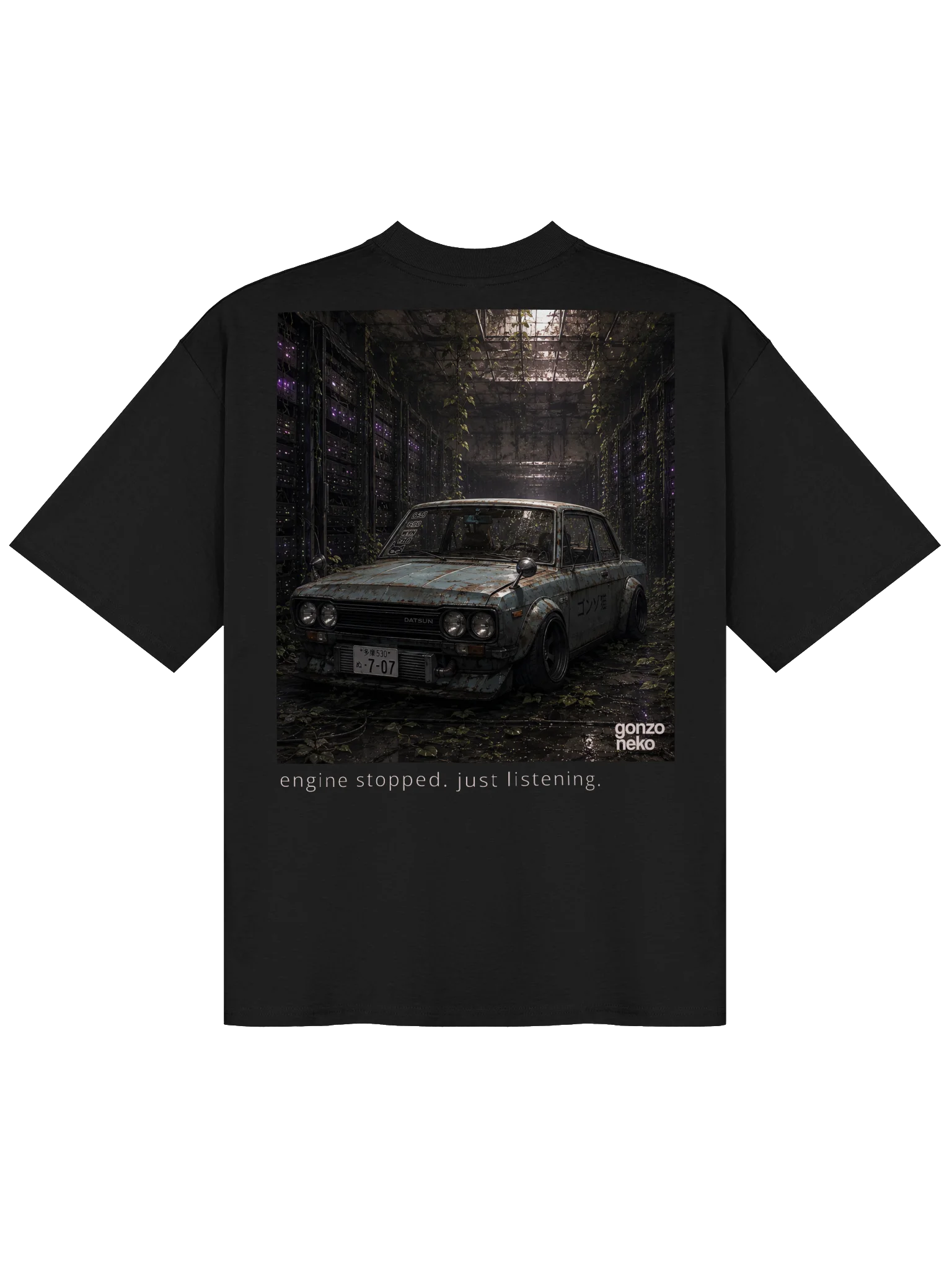 gonzo neko Rusted Datsun Oversized Tee product image (2)