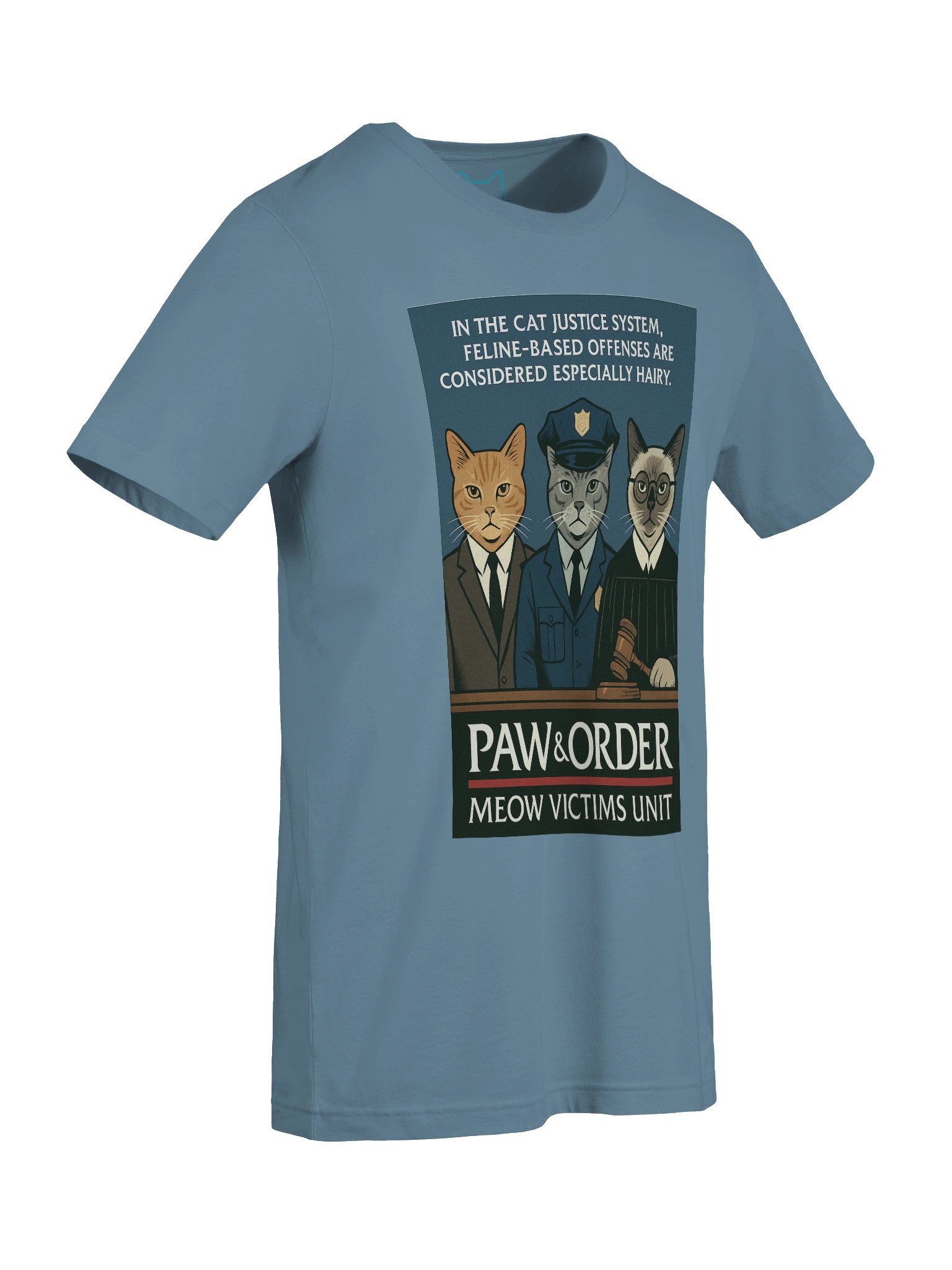 Paw and Order Cat TV Show Parody Concert Tee Fit Unisex T-Shirt product image (57)