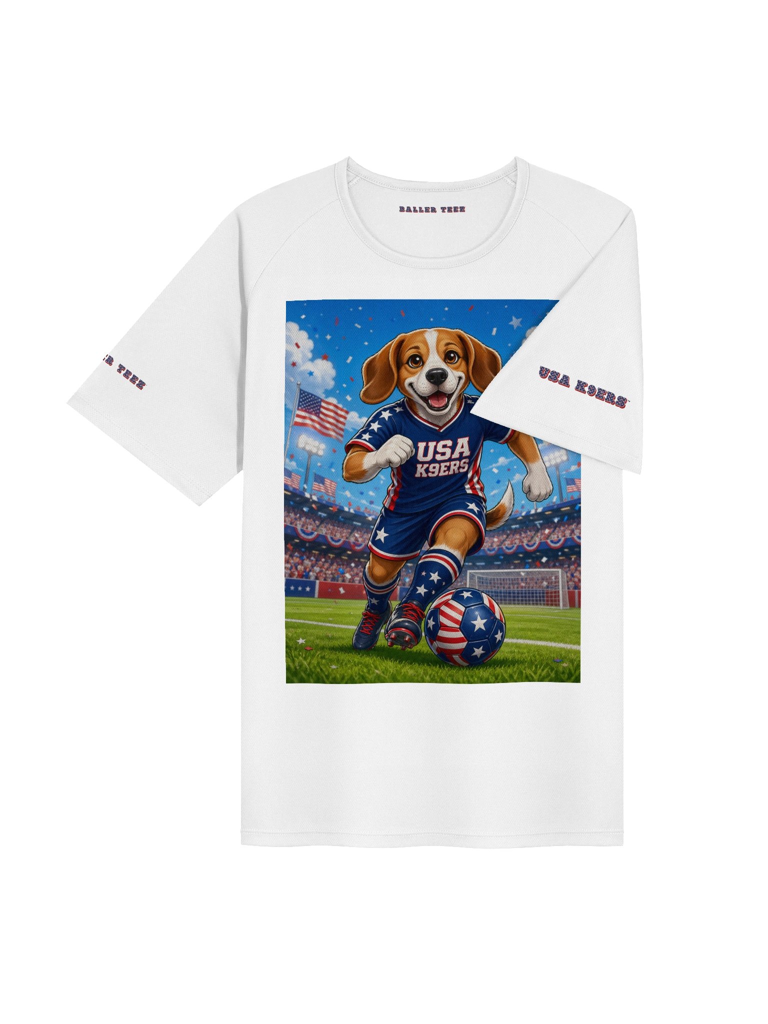 USA K9ERS Soccer Beagle Unisex Sports Jersey product image (4)