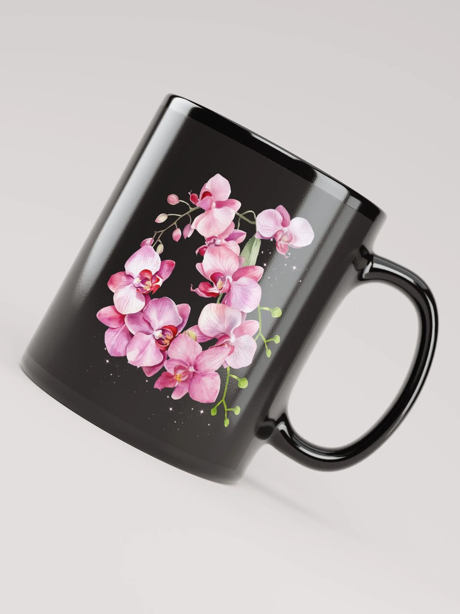 Orchid Oasis Black Mug product image (8)