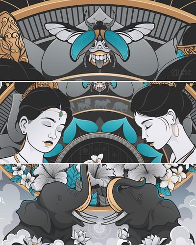 The first artwork from Gilded Isles, inspired by the island’s timeless beauty.
#sachiarts #gildedisles