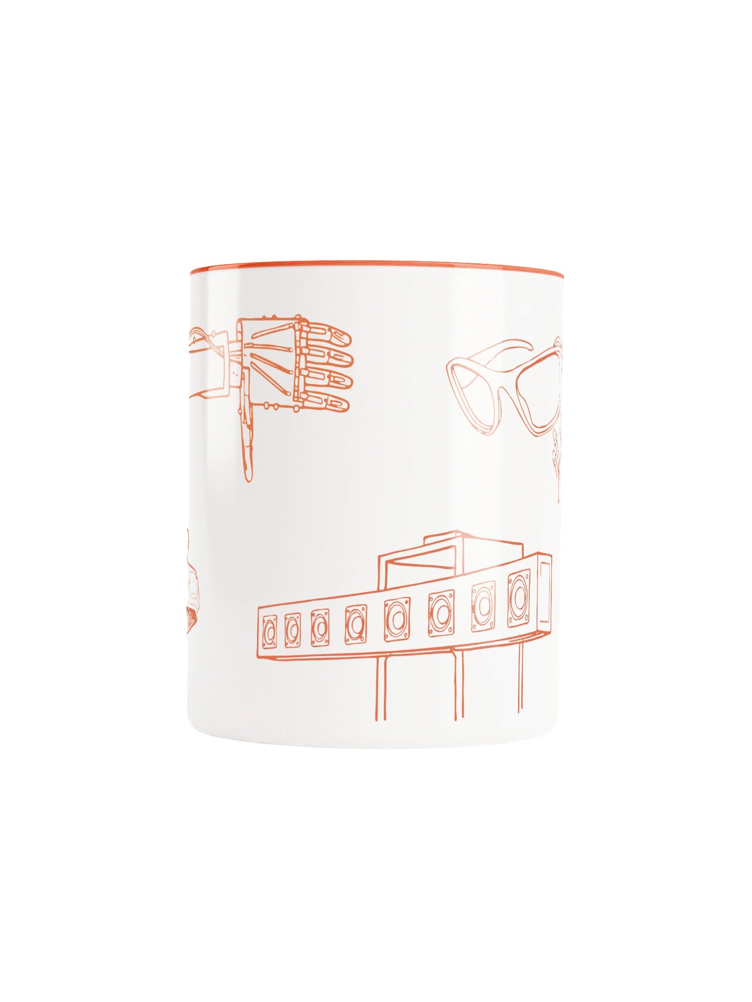 Not Impossible Tech Mug - Orange/White product image (5)