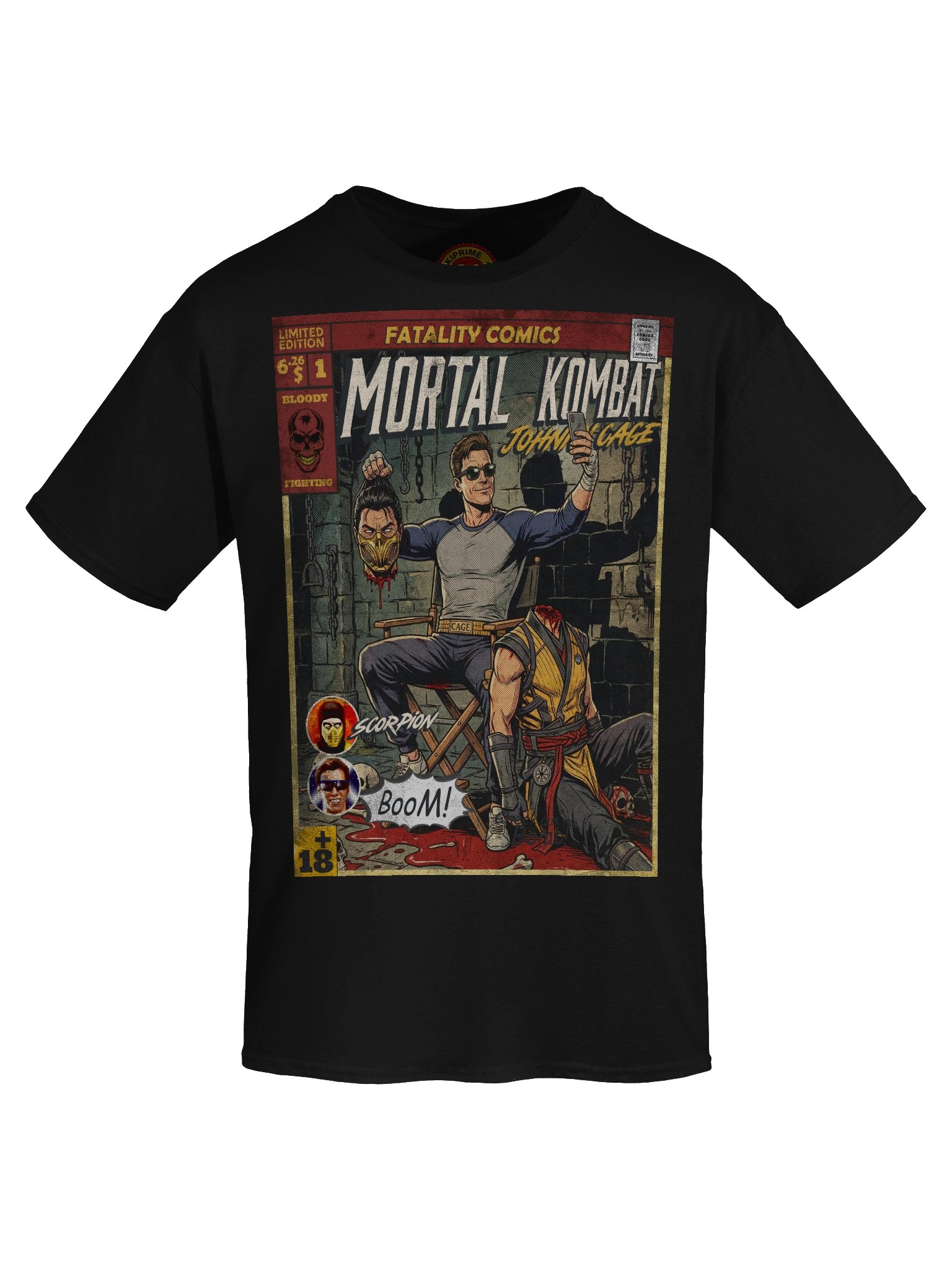 Mortal Kombat Johnny Cage Comic Art T-Shirt product image (5)