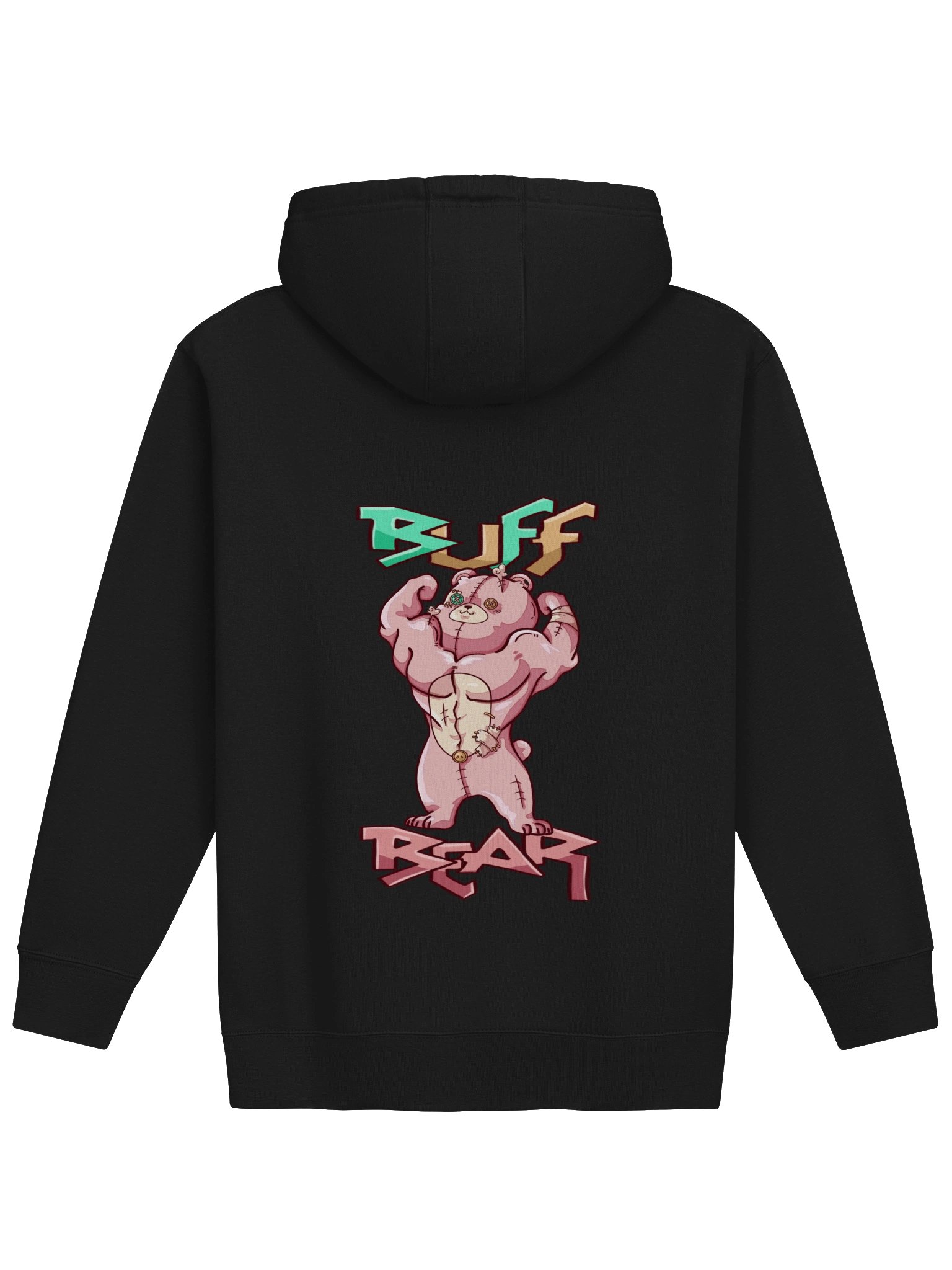 Anxiety Bear gets Buff Hoodie product image (23)
