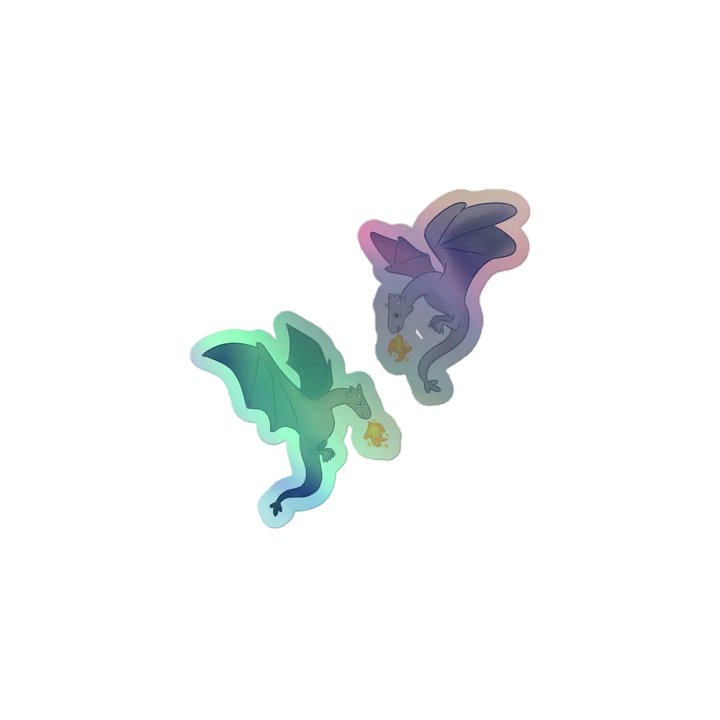Dragonfire Delight Holographic Sticker Sheet product image (2)