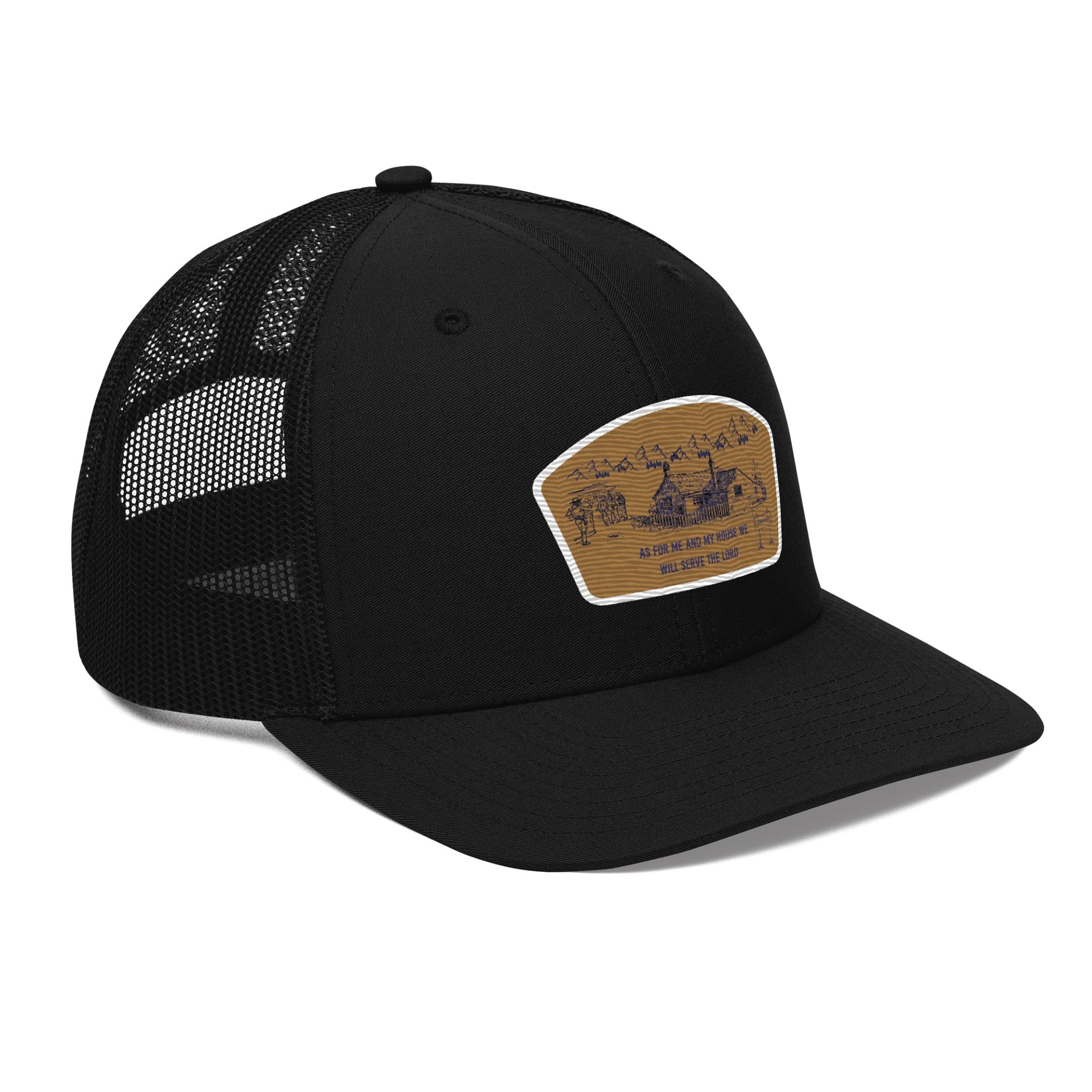 Joshua 24:15 3D Puff Trucker Hat product image (4)