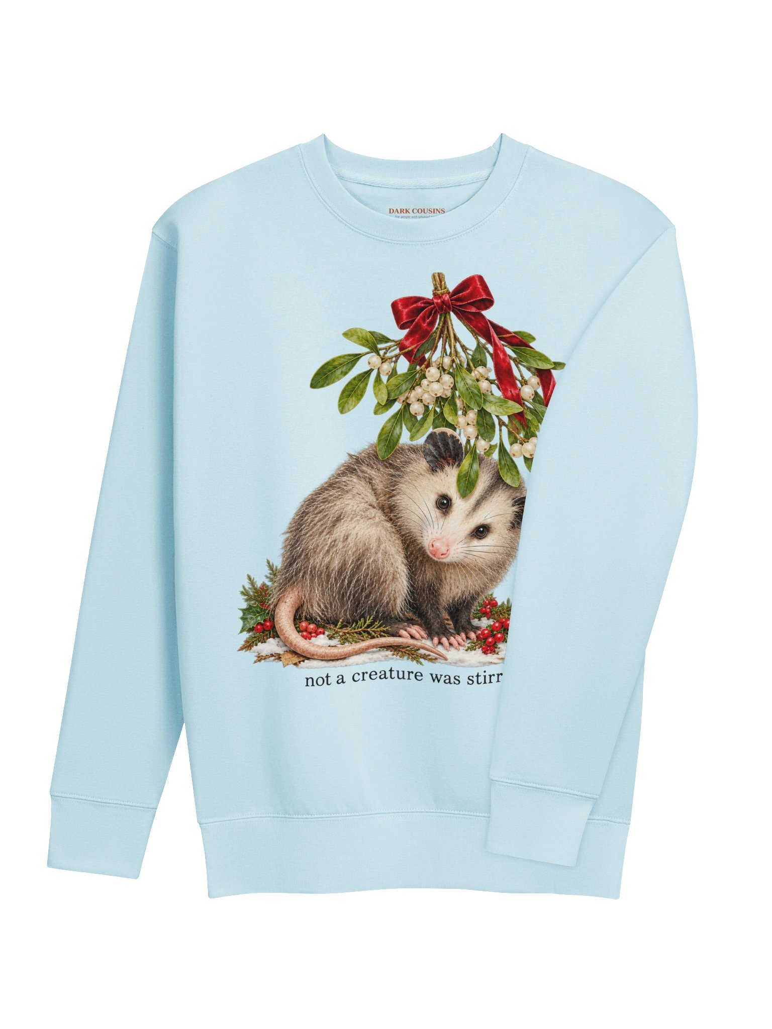 Not a Creature Was Stirring – Vintage Christmas Opossum Sweatshirt product image (11)