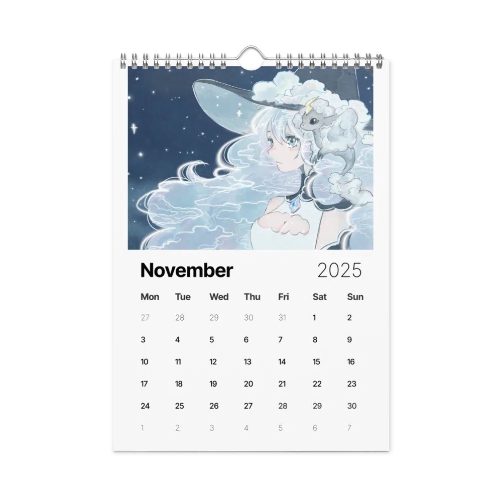 2025 CloudyClairity Calendar product image (11)