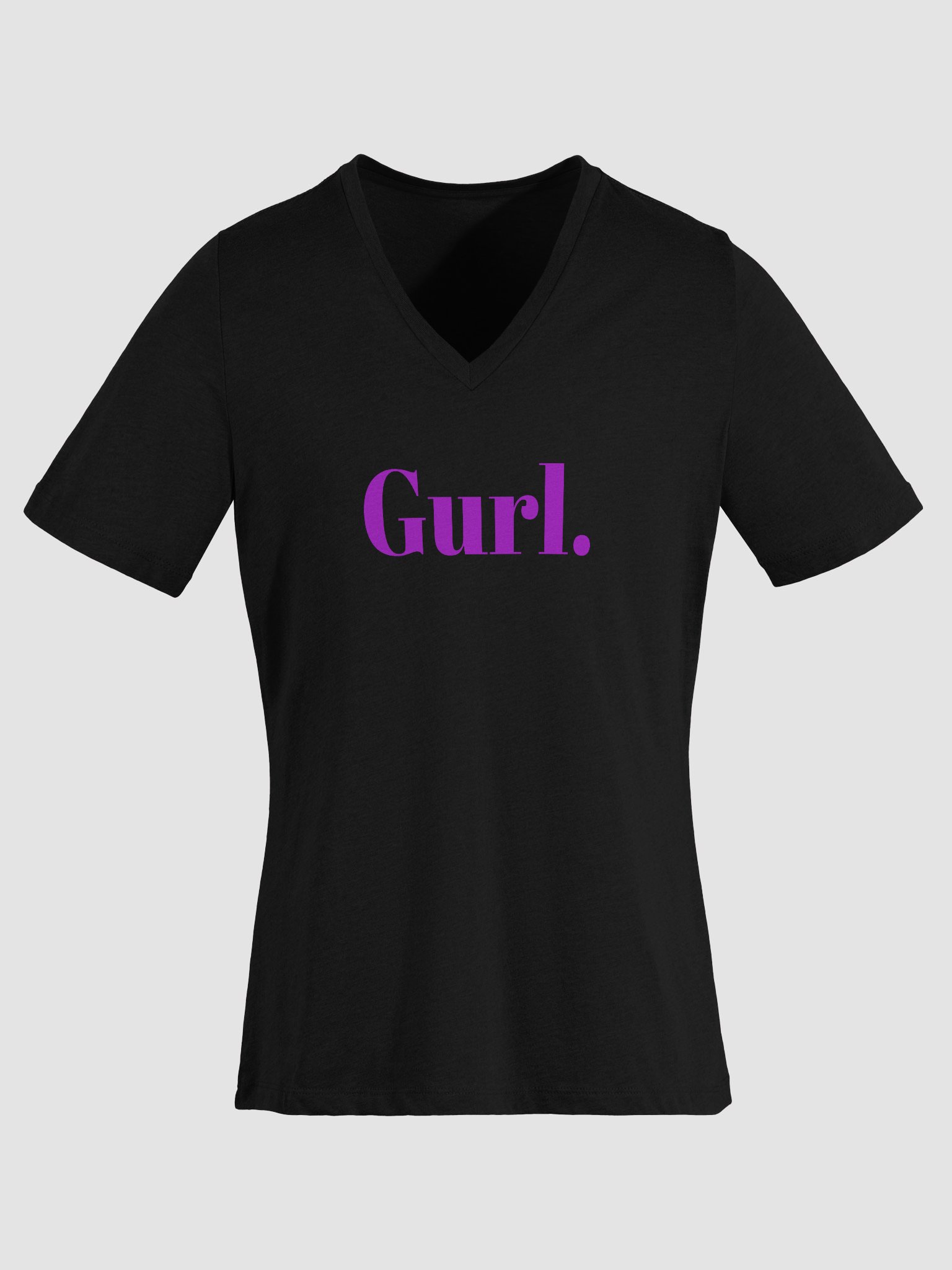 Gurl Relaxed V-Neck Tee - Lavender product image (11)