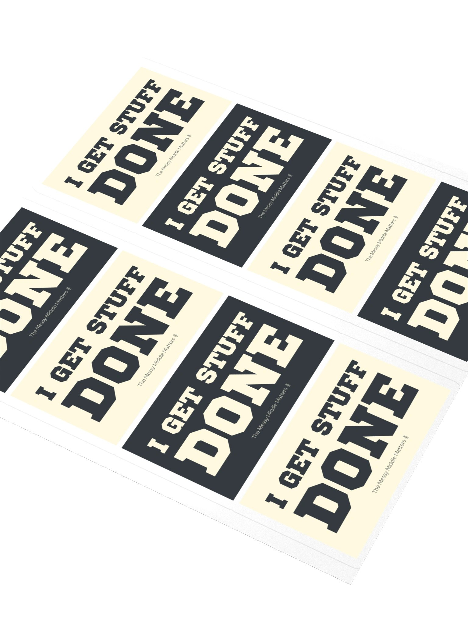 I Get Stuff Done — Smaller Sticker Sheet product image (3)