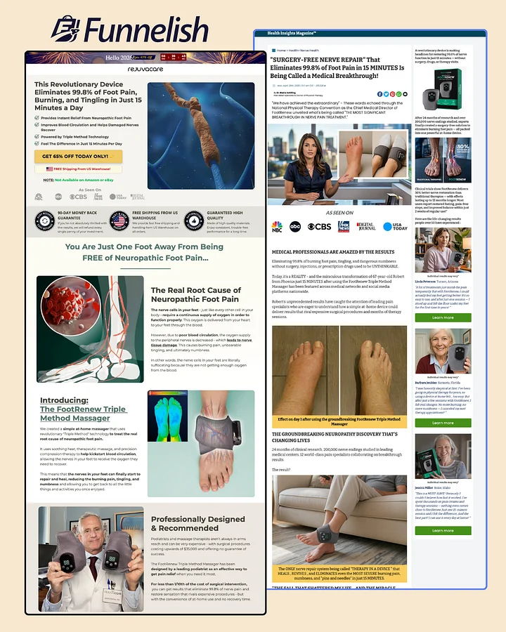 RejuvaCare Funnel | Funnelish Template product image (1)