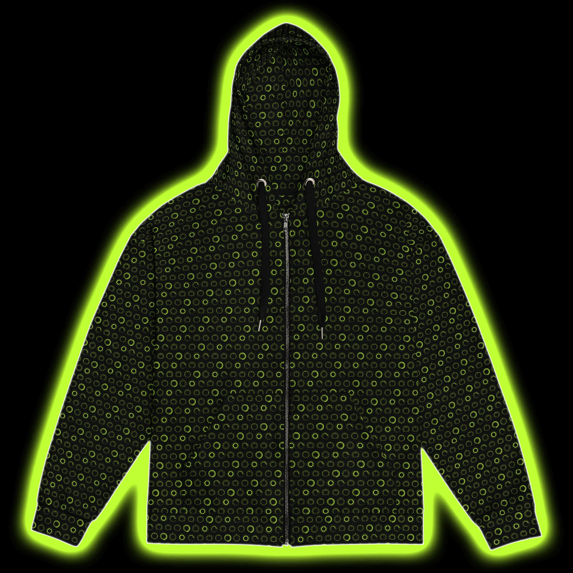 Synthesis Controls Zip Hoodie - (7 Modular Synth Dials) BARIUM product image (1)