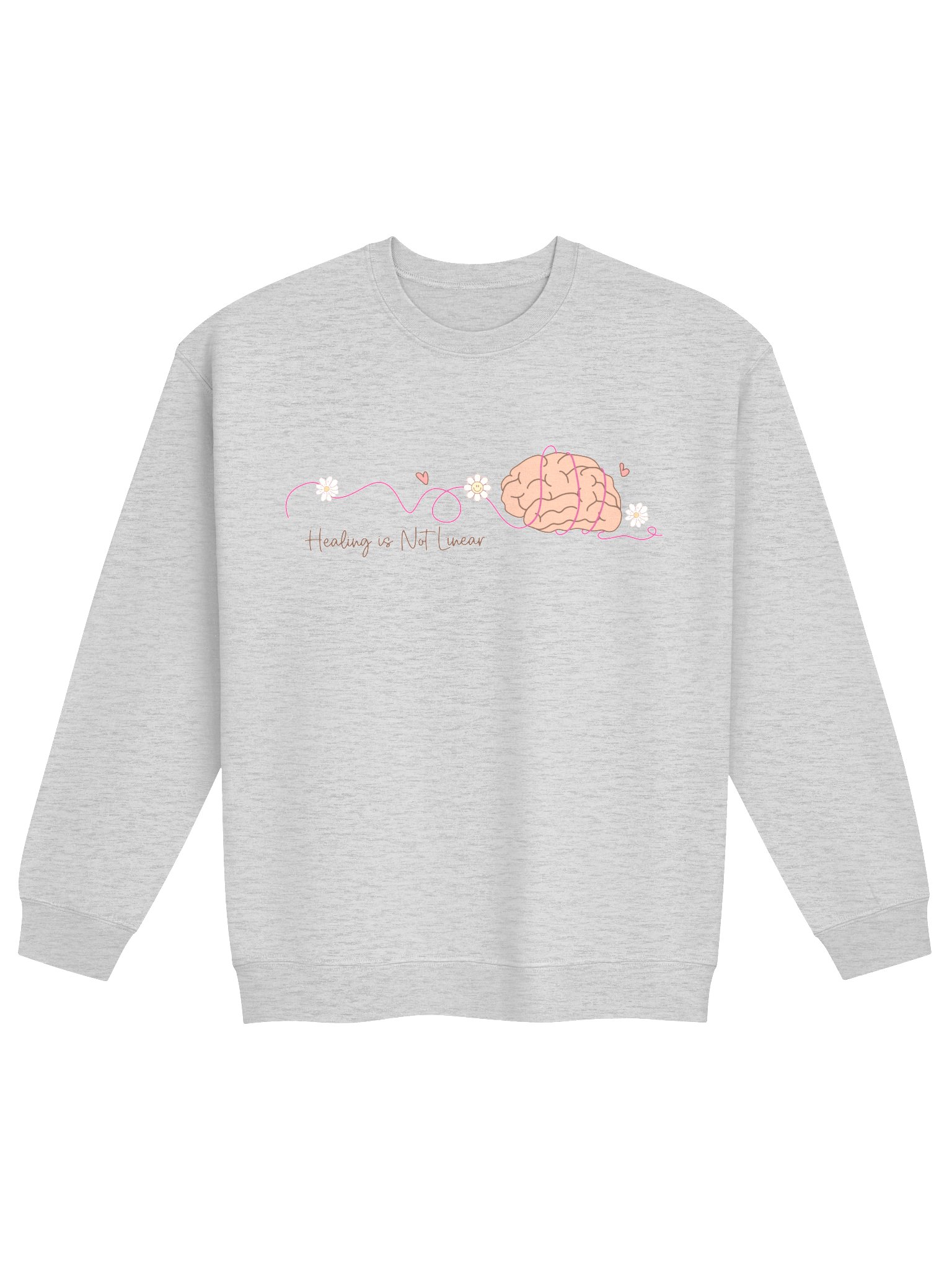 Healing Is Not Linear – Mental Health Awareness Sweatshirt product image (1)