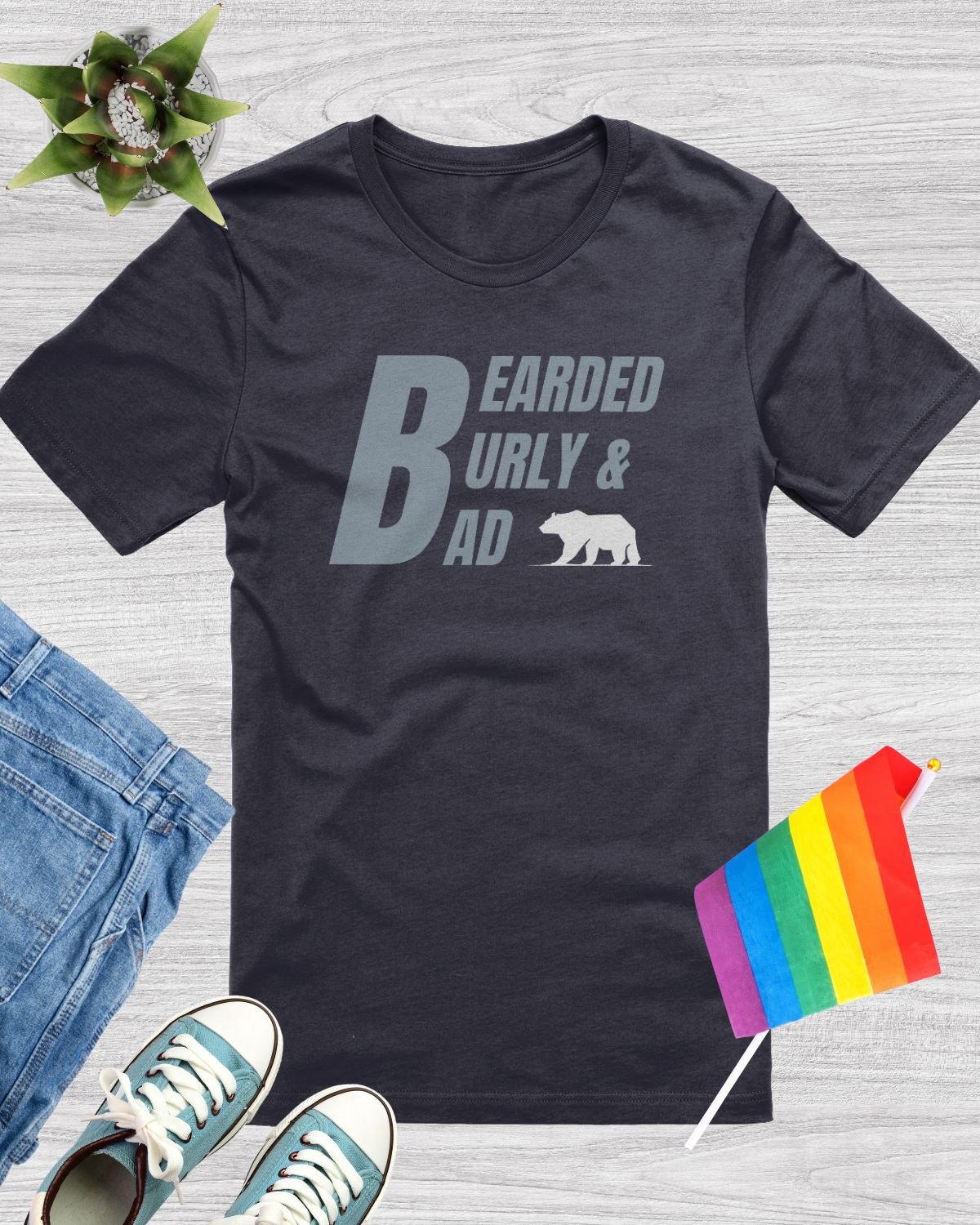 Bearded Burly And Bad T-Shirt product image (1)