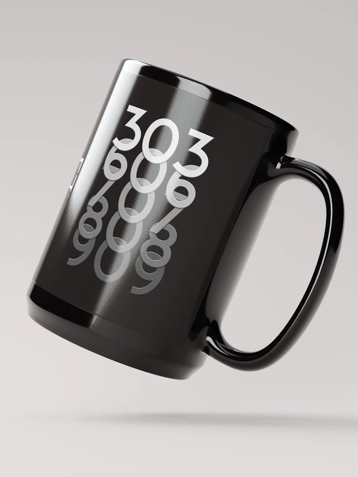 303 to 909 Black Glossy Mug product image (1)