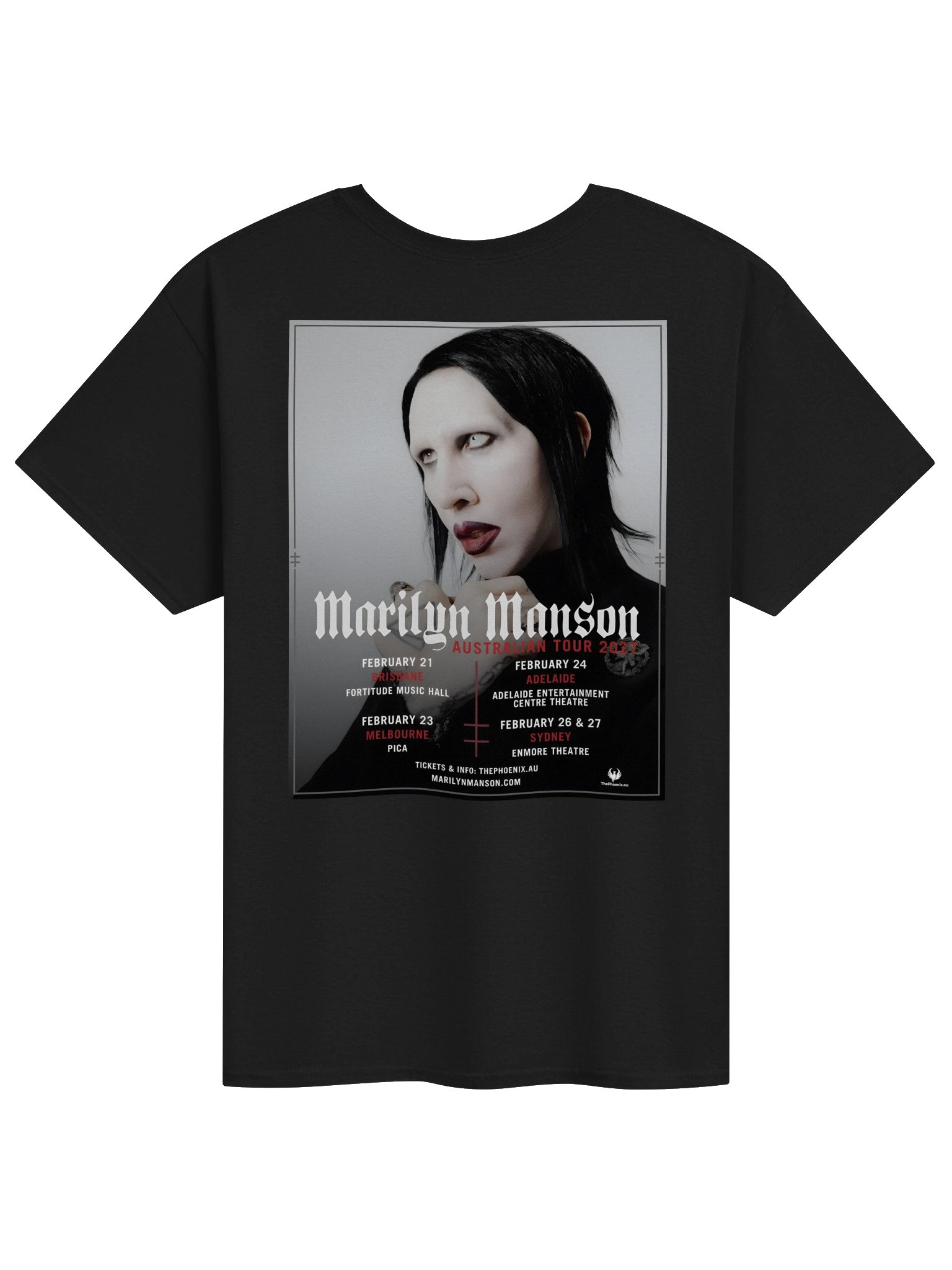 Marilyn Manson Australian Tour 2027 T-Shirt product image (2)