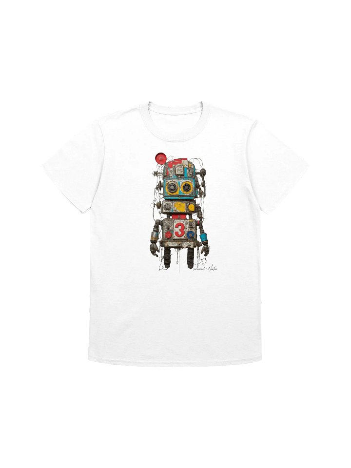 Retro Robot Gear Unisex T-Shirt product image (2)