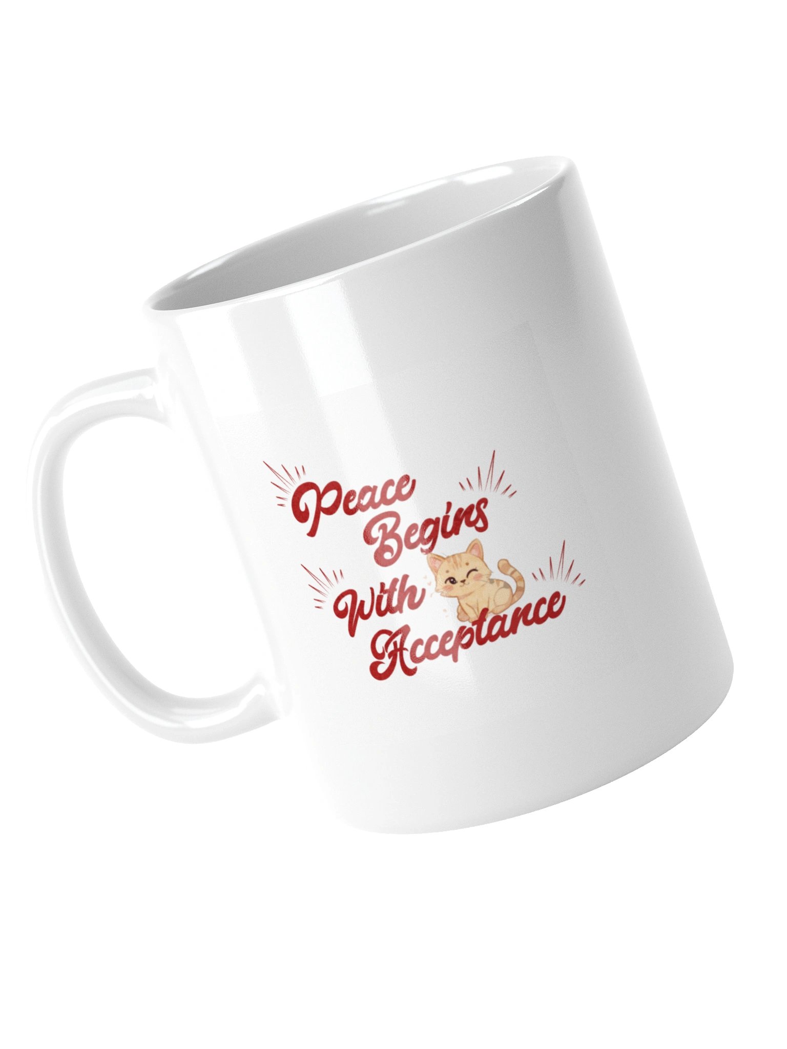 Winking Kitten Peace Mug product image (11)
