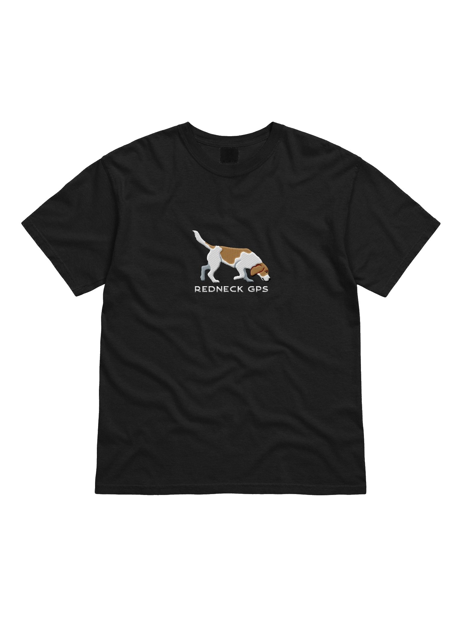 Redneck GPS T-Shirt(Embroidered) of a Beagle(Lemon) product image (4)