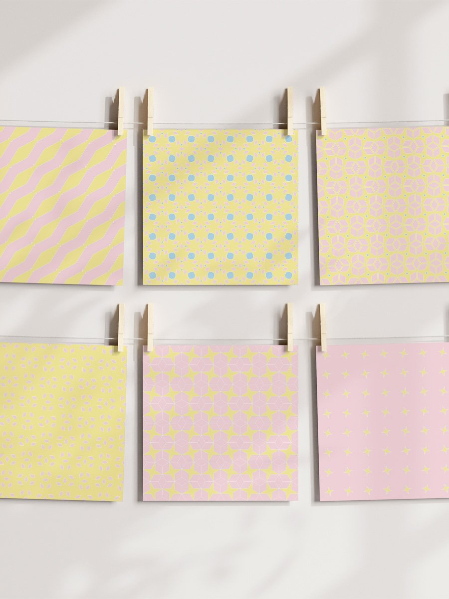 Abstract Pastels Pattern Pack 9 - Buttercup Candy product image (5)