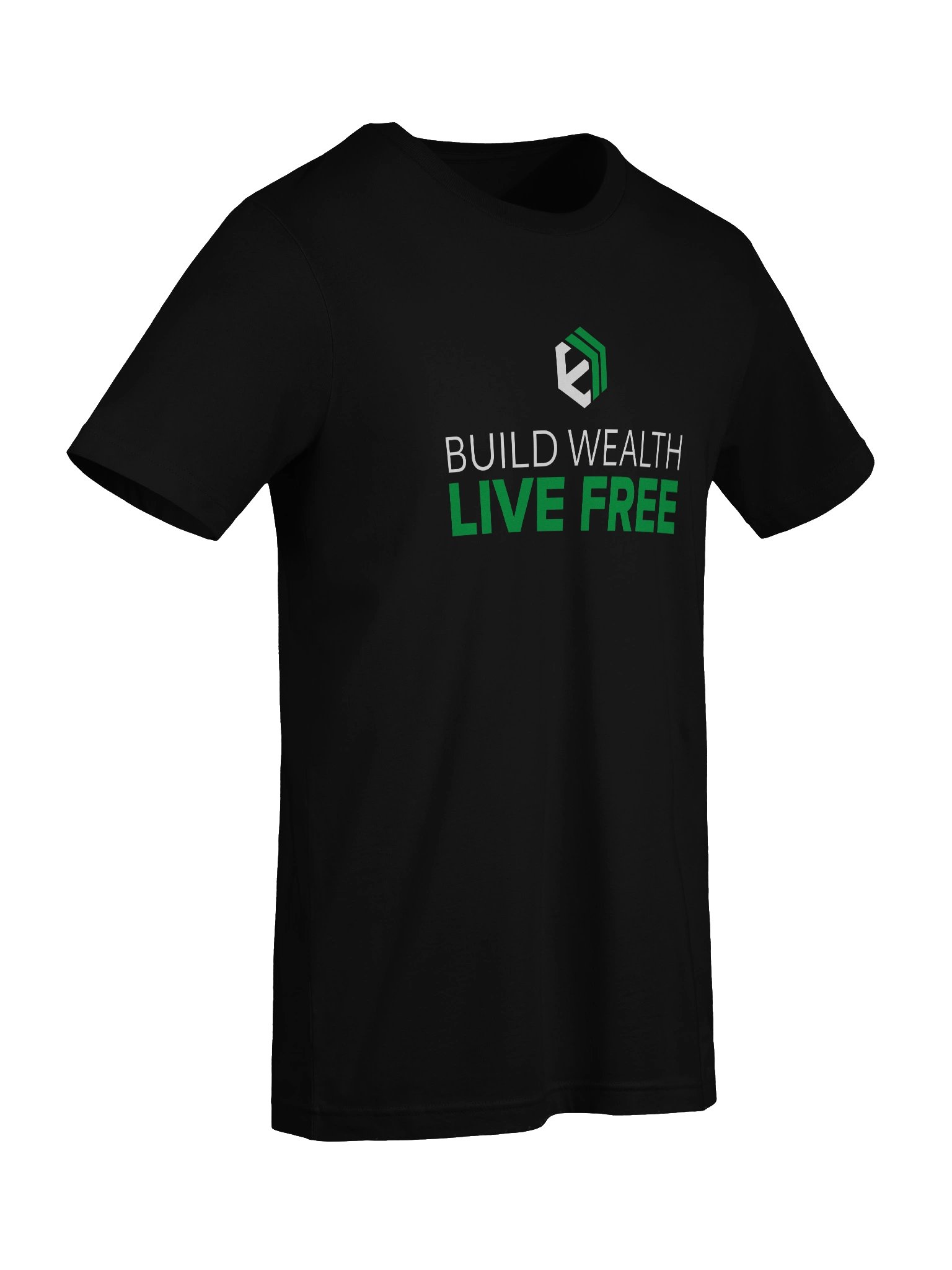 E-Estate “Build Wealth. Live Free.” Lifestyle Tee (Unisex) product image (9)