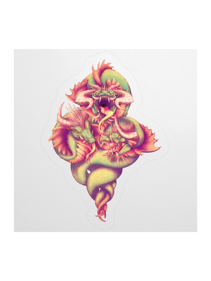 Three of Serpents - sticker product image (3)