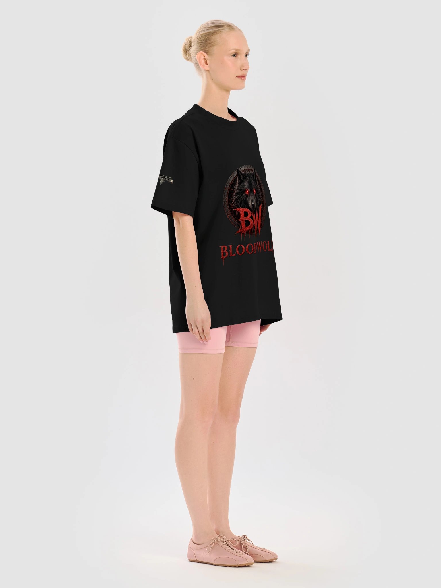 Blood Wolf Horror Logo Heavy Tee product image (42)
