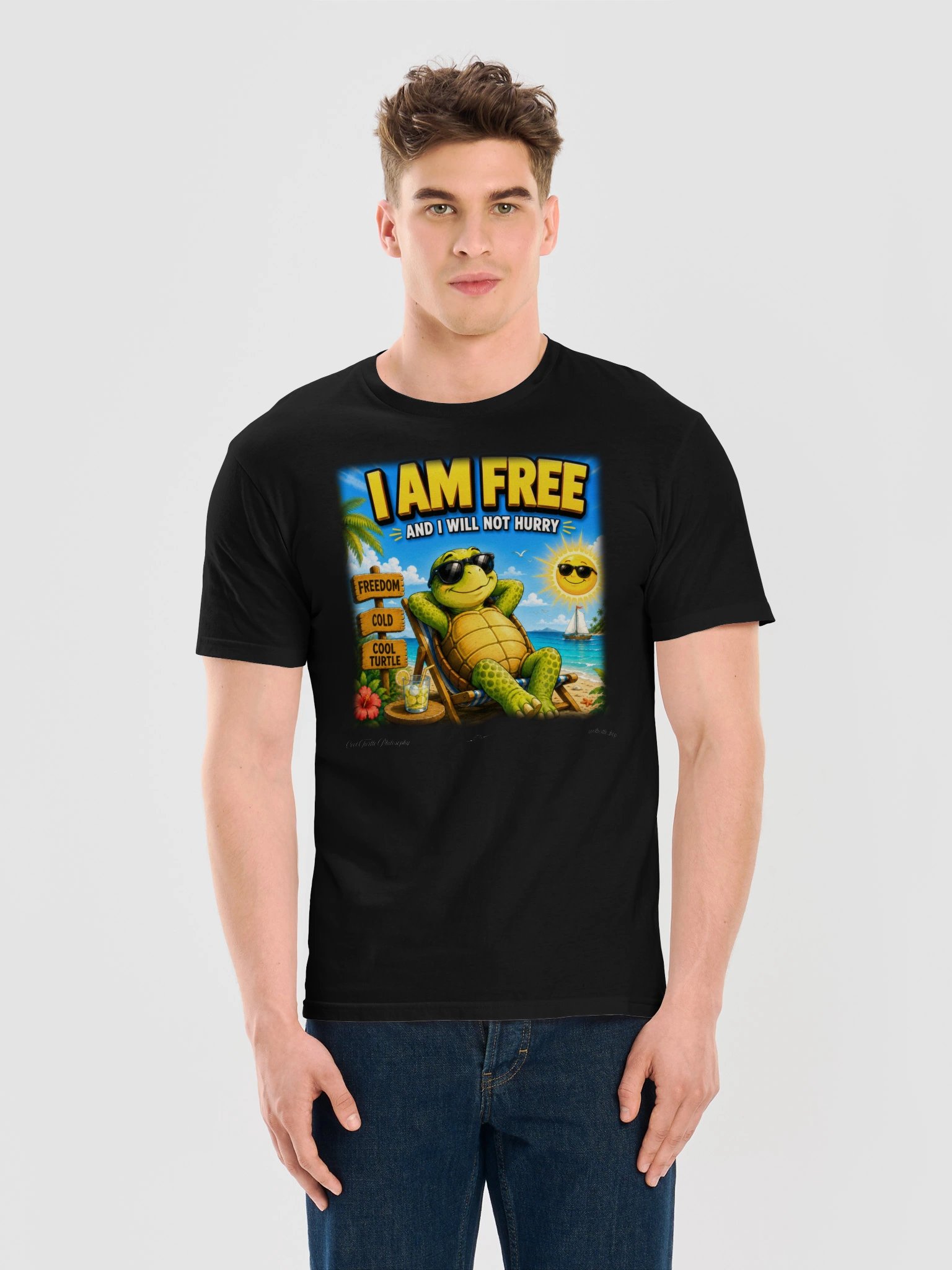 I AM FREE — Gildan 64000 Softstyle T-Shirt product image (3)