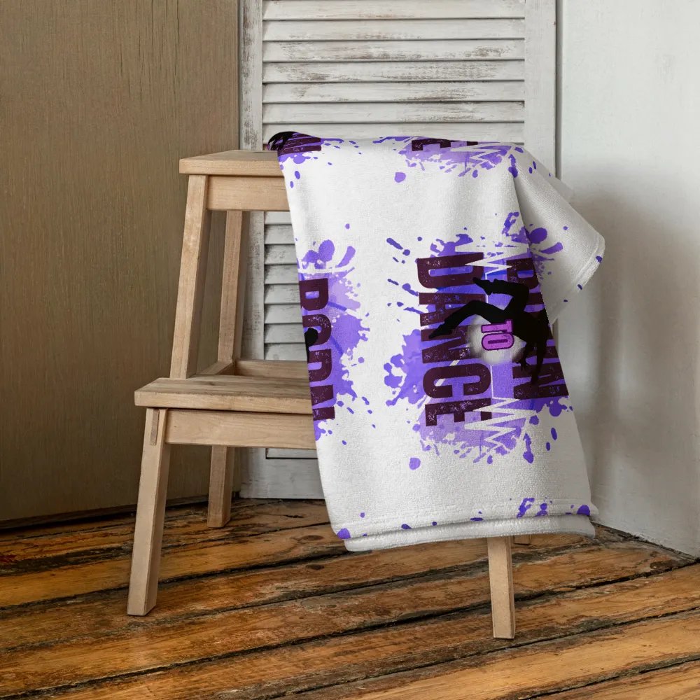 Born to Dance Explosion His Silhouette Towel product image (4)