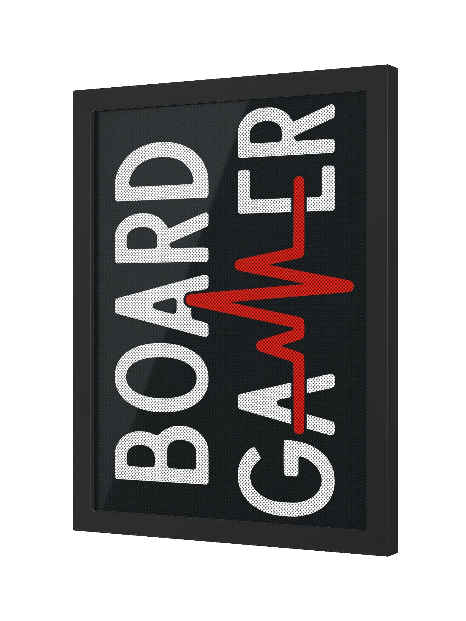 Board Gamer Heartbeat Tabletop Game Room Poster - FRAMED product image (5)