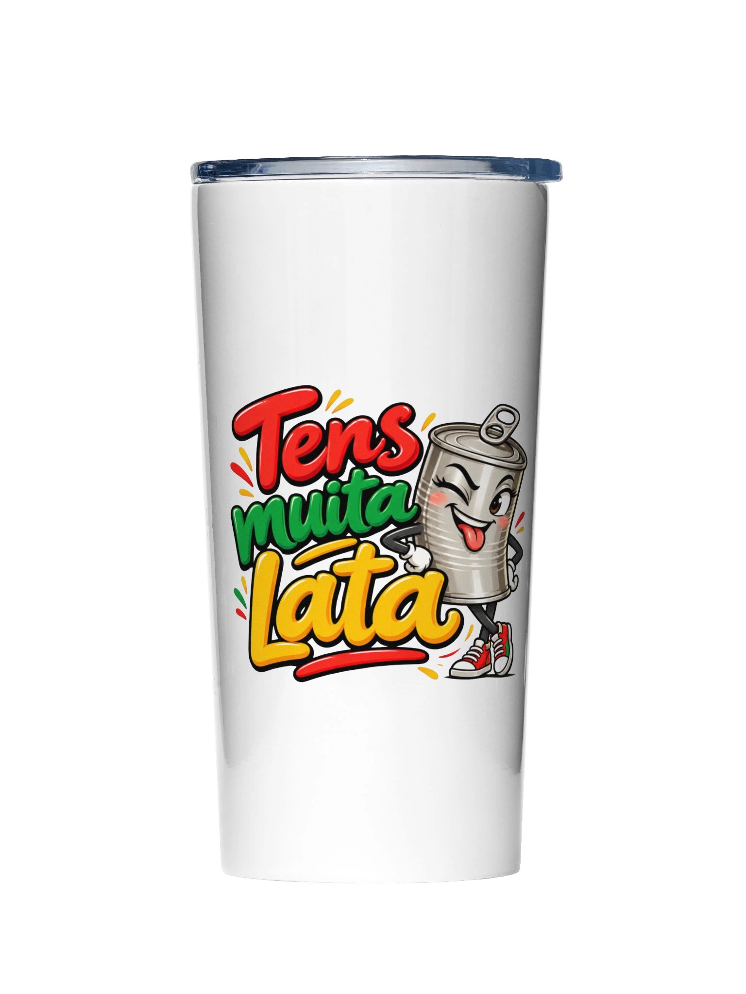 Tens Muita Lata! – Funny Portuguese Saying Travel Tumbler product image (1)