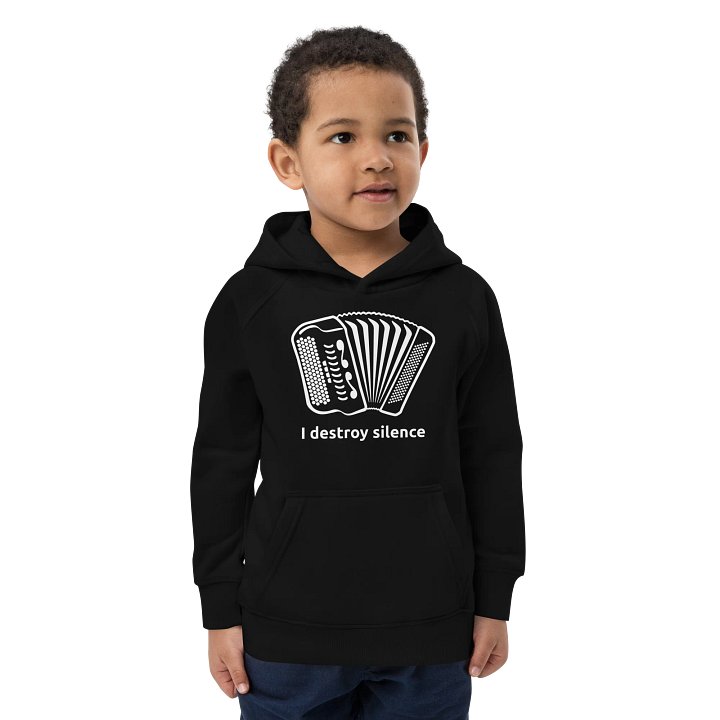 I destroy silence -lasten ekohuppari / Kids Eco Hoodie product image (1)